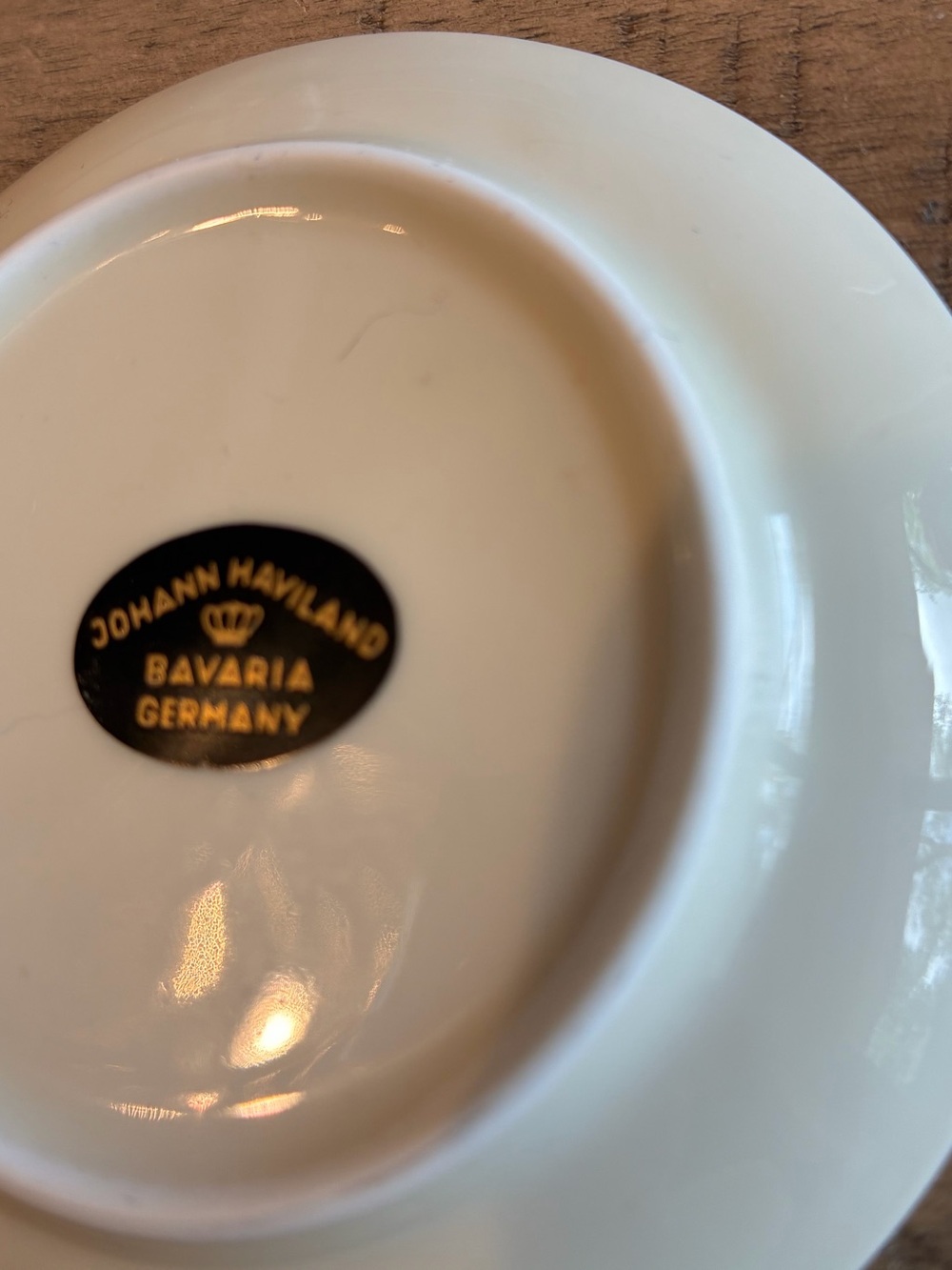 Johann Haviland Cream Small Plates Gold Rim Bavaria 3.75” Vintage (6) - Picture 7 of 8